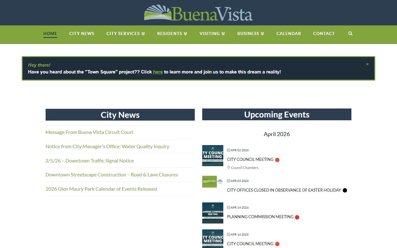 Buena Vista Police Department site for Buena Vista recent bookings
