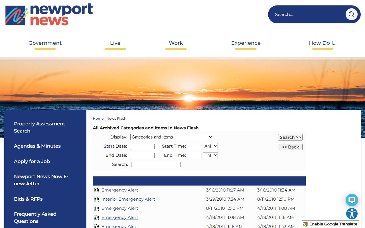 Newport News Police Department news alerts for Newport News recent bookings