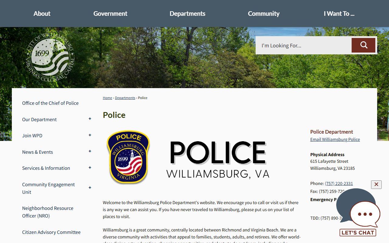 Williamsburg Police Department Williamsburg recent bookings page