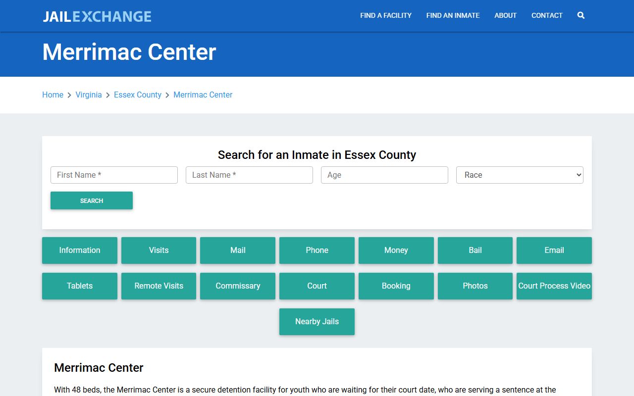 Essex County Merrimac Center Essex County recent bookings