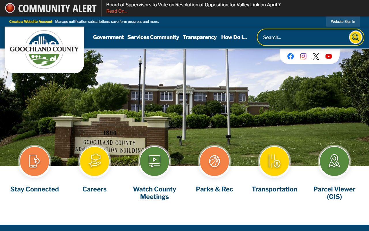 Goochland County recent bookings page on the Goochland County Sheriff Office site