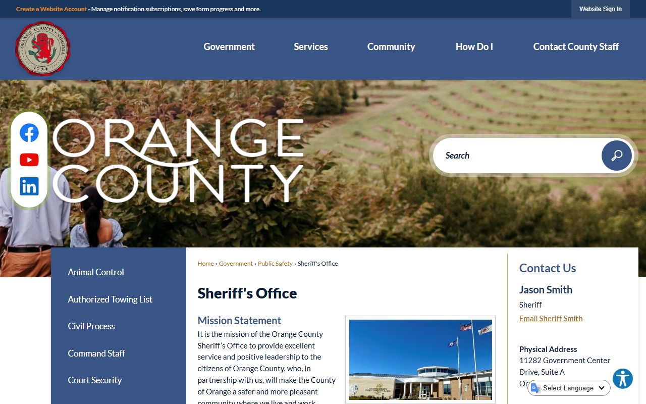 Orange County recent bookings page on the Orange County Sheriff site