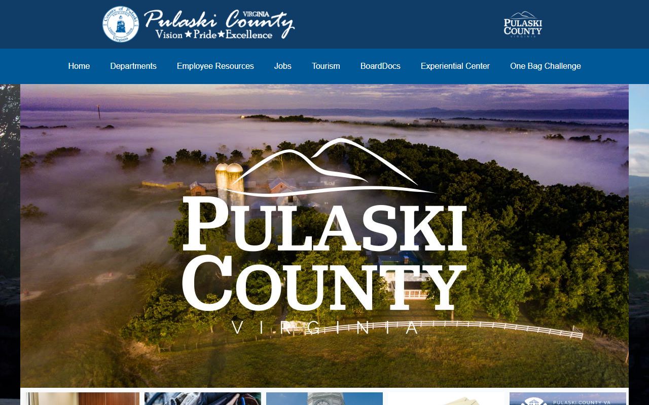 Pulaski County recent bookings page on the Pulaski County Government site