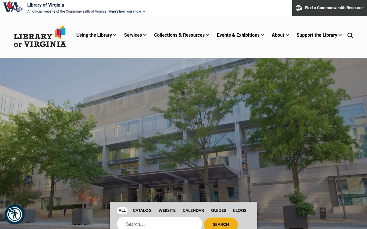 Library of Virginia archives for historical recent bookings